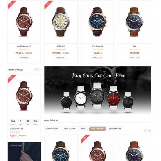 Pro Saat Aksesuar Teması Opencart 3.0.3.3